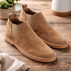 Steven by Steve Madden Dylyn Tan Suede Ankle Boots Womens Size 7.5